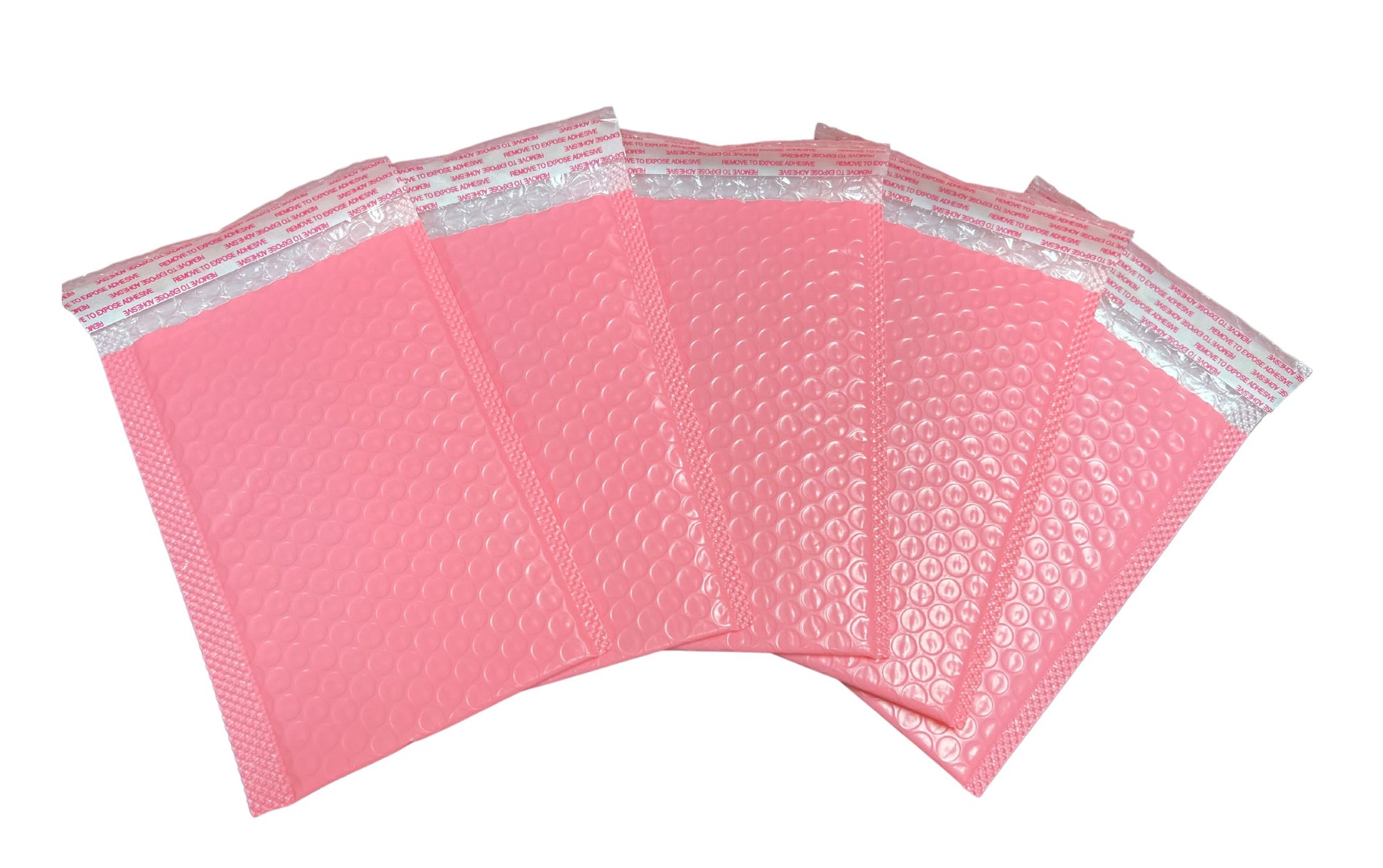 Poly Bubble Mailer Pink 4" x 7"