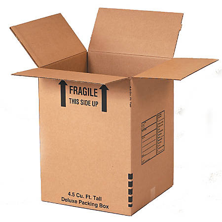 18 x 18 x 24" LARGE Packing Box is perfect for e-commerce, packing household, library, secure stacking